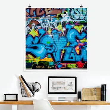 Poster - Colours of Graffiti - Quadrat 1:1