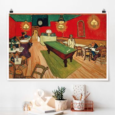 Poster - Vincent van Gogh - Das Nachtcafé in Arles - Querformat 2:3