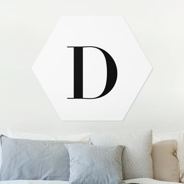 Hexagon Bild Forex - Buchstabe Serif Weiß D