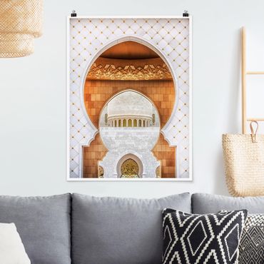 Poster - Tor der Moschee - Hochformat 3:4