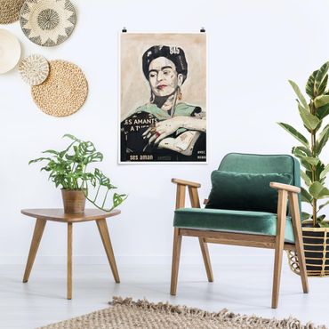 Poster - Frida Kahlo - Collage No.4 - Hochformat 3:2