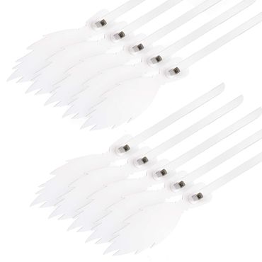 Caballo de palo FOLDZILLA - Set de 10 escobas de bruja blancas para pintar/decorar