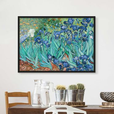 Bild mit Rahmen - Vincent van Gogh - Iris - Querformat 3:4