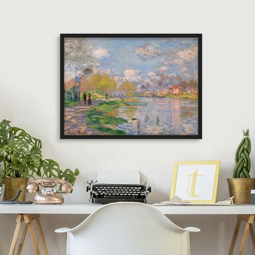 Bild mit Rahmen - Claude Monet - Seine - Querformat 3:4