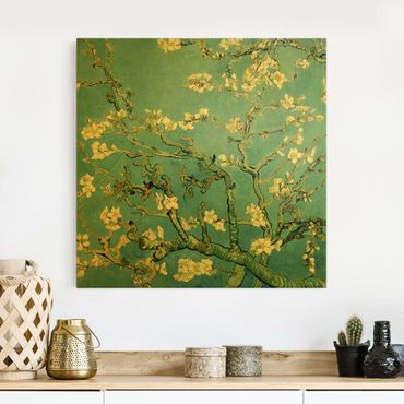 Leinwandbild Gold - Vincent van Gogh - Mandelblüte - Quadrat 1:1
