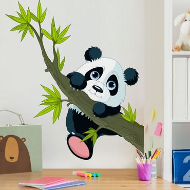 Wandtattoo - Kletternder Panda
