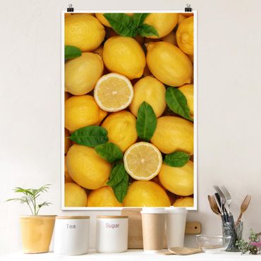 Poster - Saftige Zitronen - Hochformat 3:2