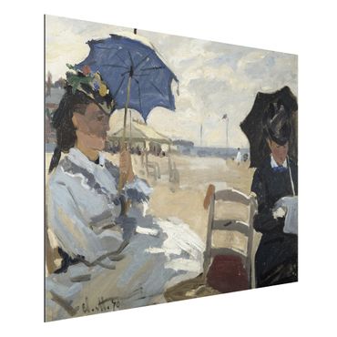 Alu-Dibond Bild - Claude Monet - Am Strand von Trouville