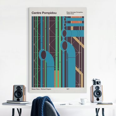 Cuadro acústico - Centre Pompidou - Poster