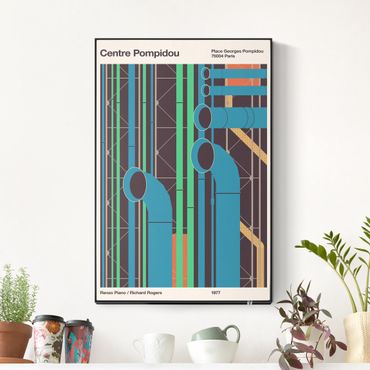 Cuadro acústico intercambiable - Centre Pompidou - Poster