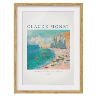 Póster enmarcado - Claude Monet - The Beach