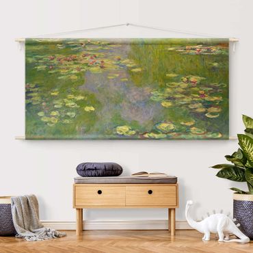 Wandteppich - Claude Monet - Grüne Seerosen - Querformat 2:1