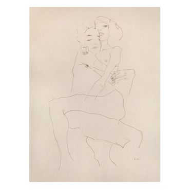 Lienzo - Egon Schiele - Two Nudes
