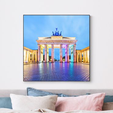Cuadro intercambiable - Illuminated Brandenburg Gate