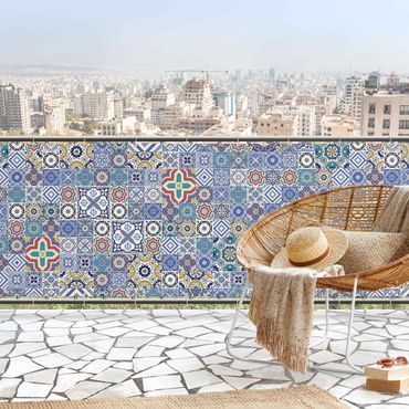 Pantalla de privacidad para balcón - Tiled Wall - Ornate Portuguese Tiles