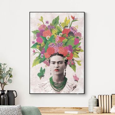 Cuadro intercambiable - Frida Kahlo - Flower Portrait