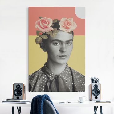 Cuadro acústico - Frida Kahlo - Sunset Collage