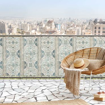 Pantalla de privacidad para balcón - Wood Panels Persian Vintage II