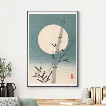 Cuadro intercambiable - Japanese Drawing Bamboo And Moon