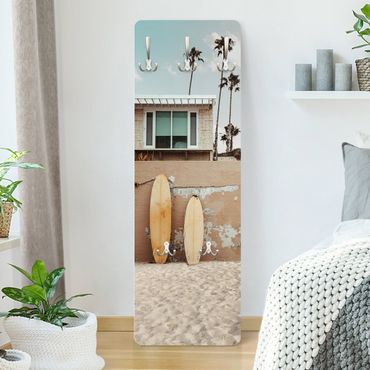 Perchero de pared panel de madera - Live Your Dream In California