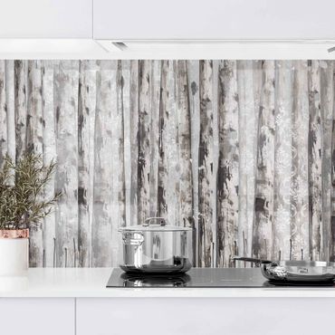 Salpicadero cocina adhesivo - Picturesque Birch Forest