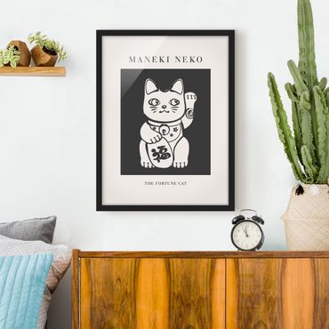 Póster enmarcado - Maneki Neko - The lucky cat