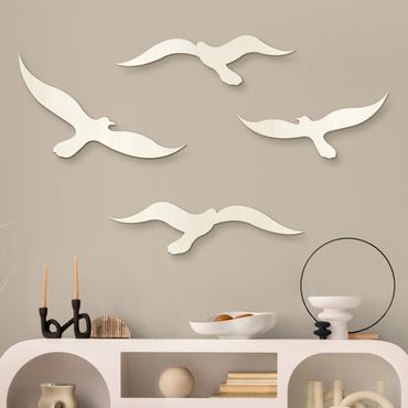 Decoración de pared en madera - Seagulls Set