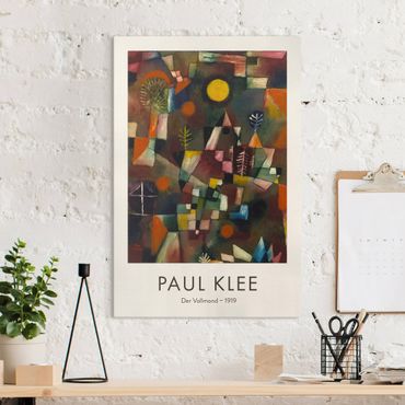 Lienzo - Paul Klee - The Full Moon - Museum Edition