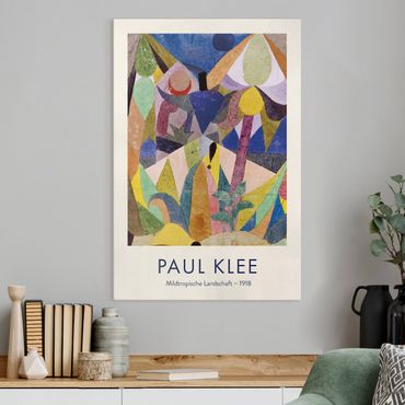 Lienzo - Paul Klee - Mild Tropical Landscape - Museum Edition
