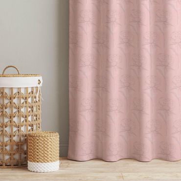 Cortina - Peony Pattern - Pale Pink