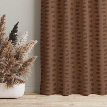 Cortina - Unequal Dots Pattern - Fawn Brown