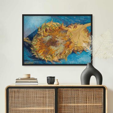 Póster enmarcado - Van Gogh - Sunflowers