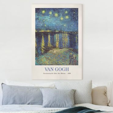 Lienzo - Vincent van Gogh - Starry Night - Museum Edition