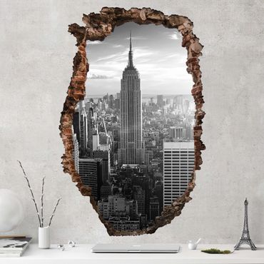 3D Wandtattoo - Manhattan Skyline - Hoch 3:2