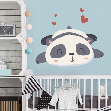 Wandtattoo Kinderzimmer Verliebter Panda