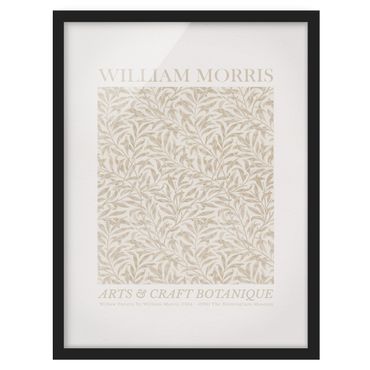 Póster enmarcado - William Morris - Willow Pattern Beige
