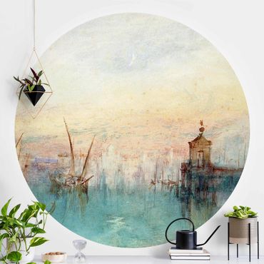 Runde Tapete selbstklebend - William Turner - Venedig mit Mond