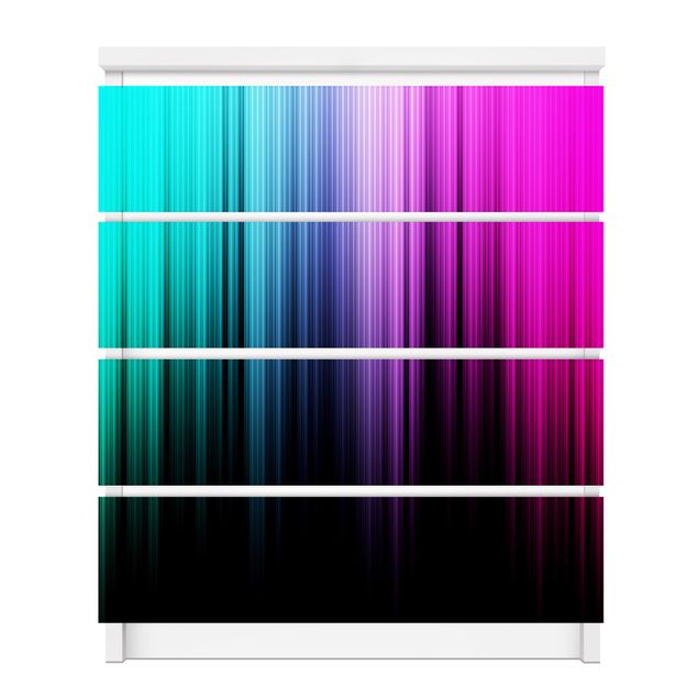 Láminas adhesivas en azul Rainbow Display