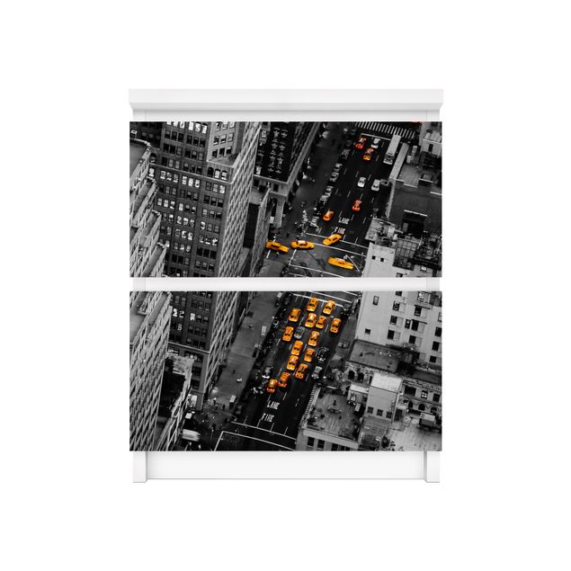 Láminas adhesivas en negro Taxi Lights Manhattan