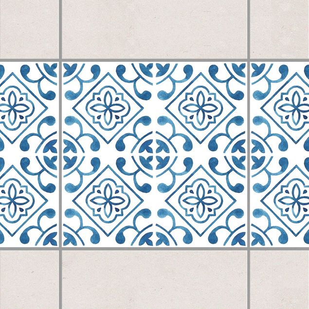 Decoración de cocinas Blue White Pattern Series No.2