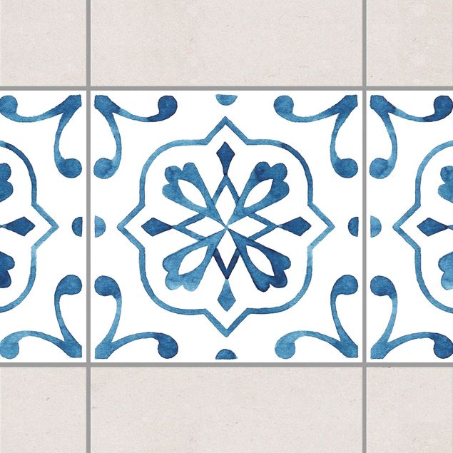 Decoración de cocinas Pattern Blue White Series No.4