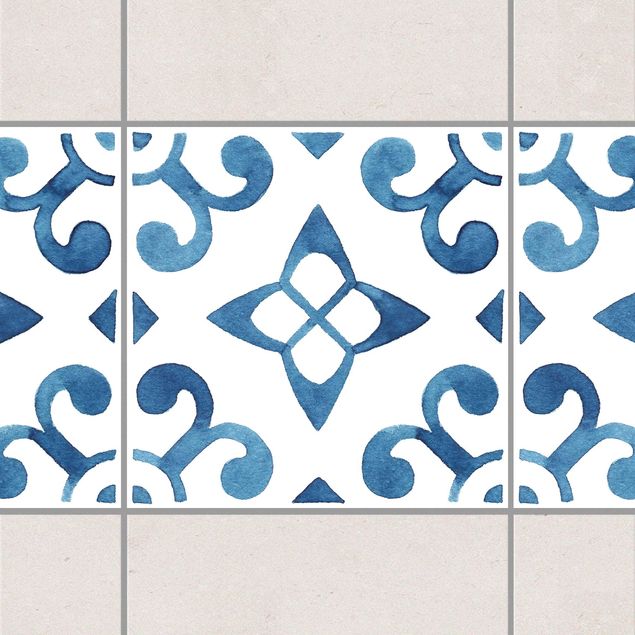 Decoración en la cocina Pattern Blue White Series No.5