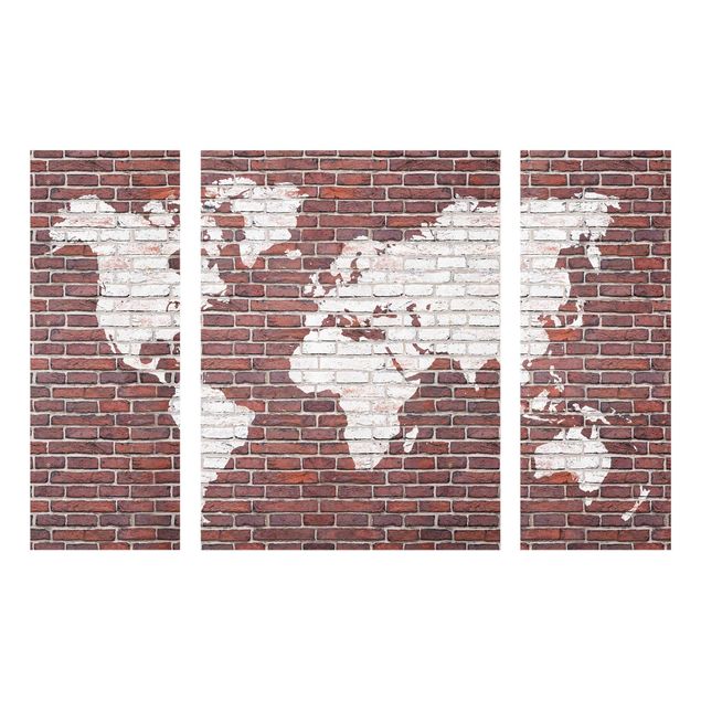 Cuadros arquitectura Brick World Map