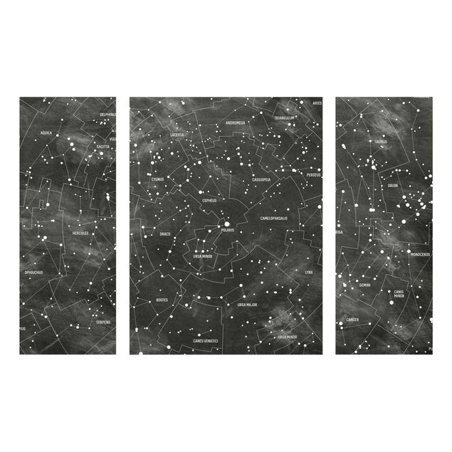 Cuadros arquitectura Map Of Constellations Blackboard Look