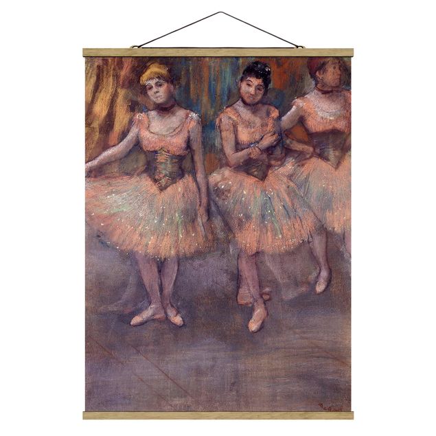 Cuadros famosos Edgar Degas - Three Dancers before Exercise