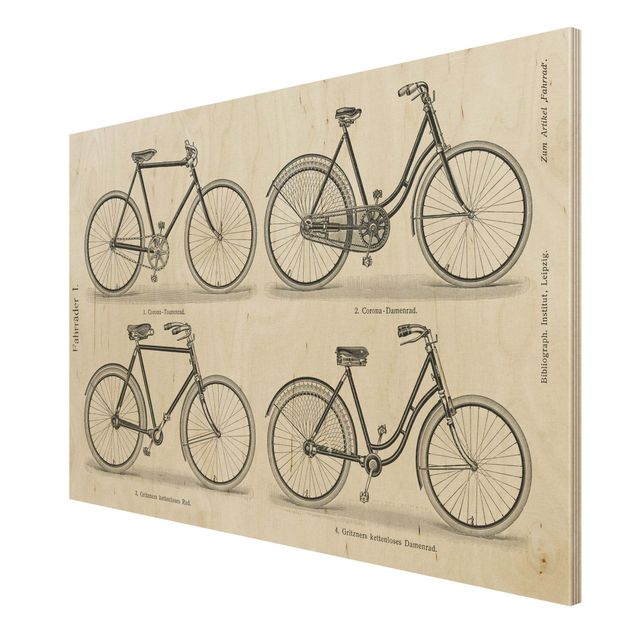 Cuadros modernos Vintage Poster Bicycles