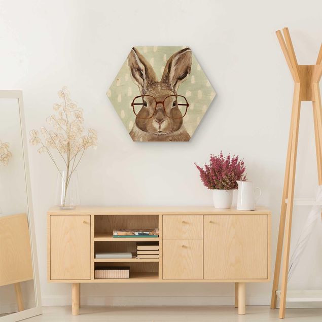 Cuadros decorativos Animals With Glasses - Rabbit