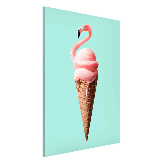 Tableros magnéticos animales Ice Cream Cone With Flamingo