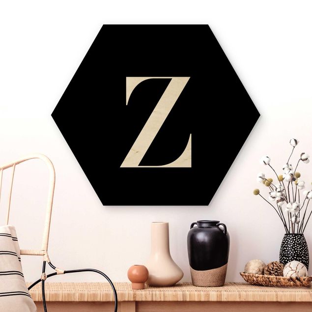 Decoración de cocinas Letter Z Serif Black