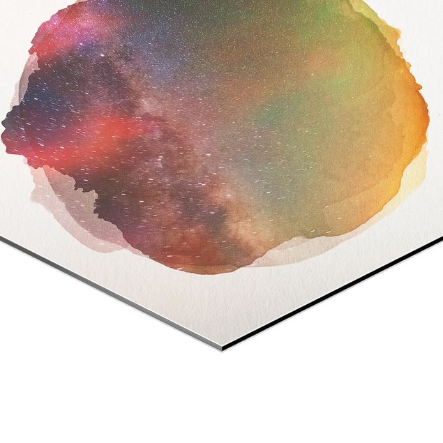 Cuadros multicolores Water Colours - Starry Sky Over The Sea